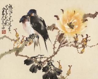 Zhao Shao\'Ang - Perching By The Roses