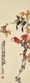 Zhao Shao’Ang - Red Leaves And Two Birds