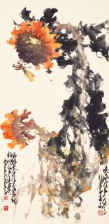 Zhao Shao\'Ang - Sunflower And Mantis