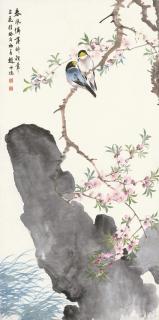 Zhao Shuru - Finches By Peach Blossoms