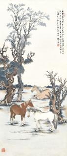 Zhao Shuru - Horses In The Countryside