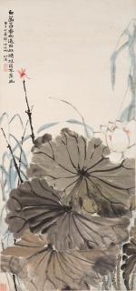 Zhao Shuru - Red Dragonfly on a White Lotus
