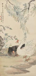 Zhao Shuru - Two Geese By The Spring River