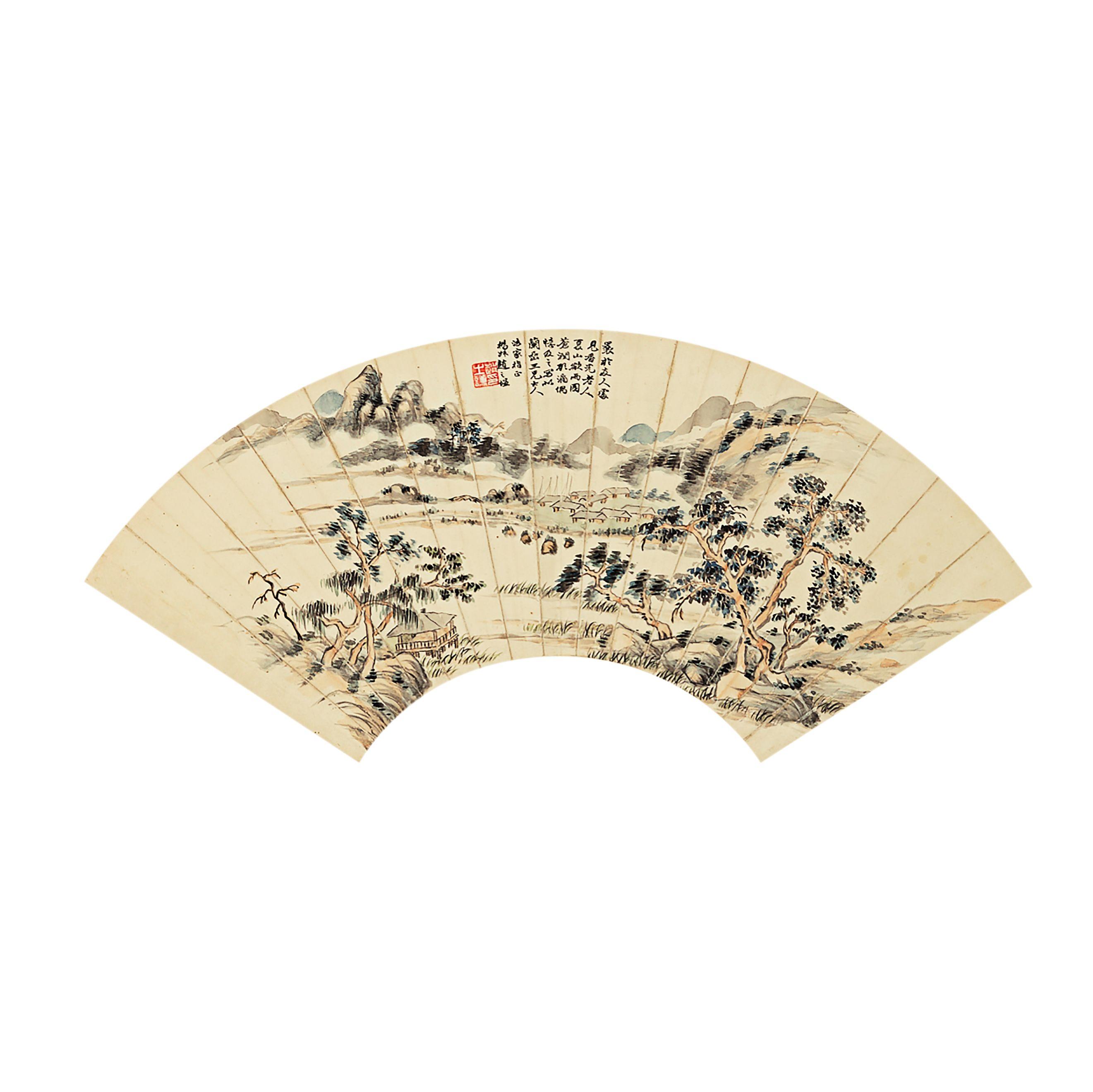 Zhao Zhiqian - Summer Mountains Before the Rain, after Wang Meng