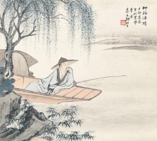 Zheng Mukang - Fishing By The Willows