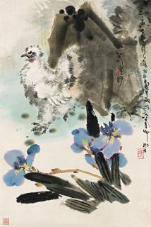 Zheng Naiguang - Chicken and Flowers