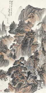 Zheng Wuchang - Flying Geese Over Pine Mountains