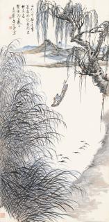 Zheng Wuchang - Night Boating Along The Shore