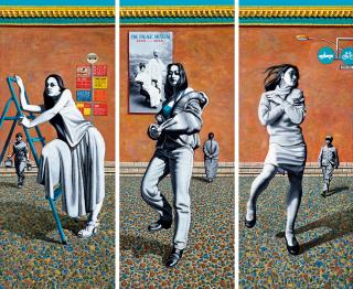 Zhong Biao - Dynasty（Triptych）(Painted In 1995)