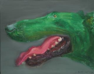 Zhou Chunya - Green Dog No.1
