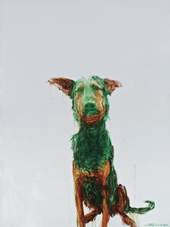 Zhou Chunya - Green Dog No.2