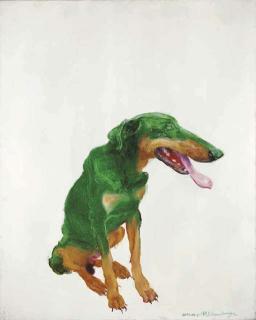 Zhou Chunya - Green Dog No. 8