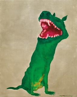 Zhou Chunya - Green Dog