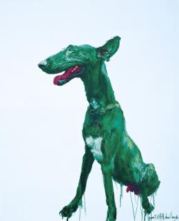 Zhou Chunya - Green Dog