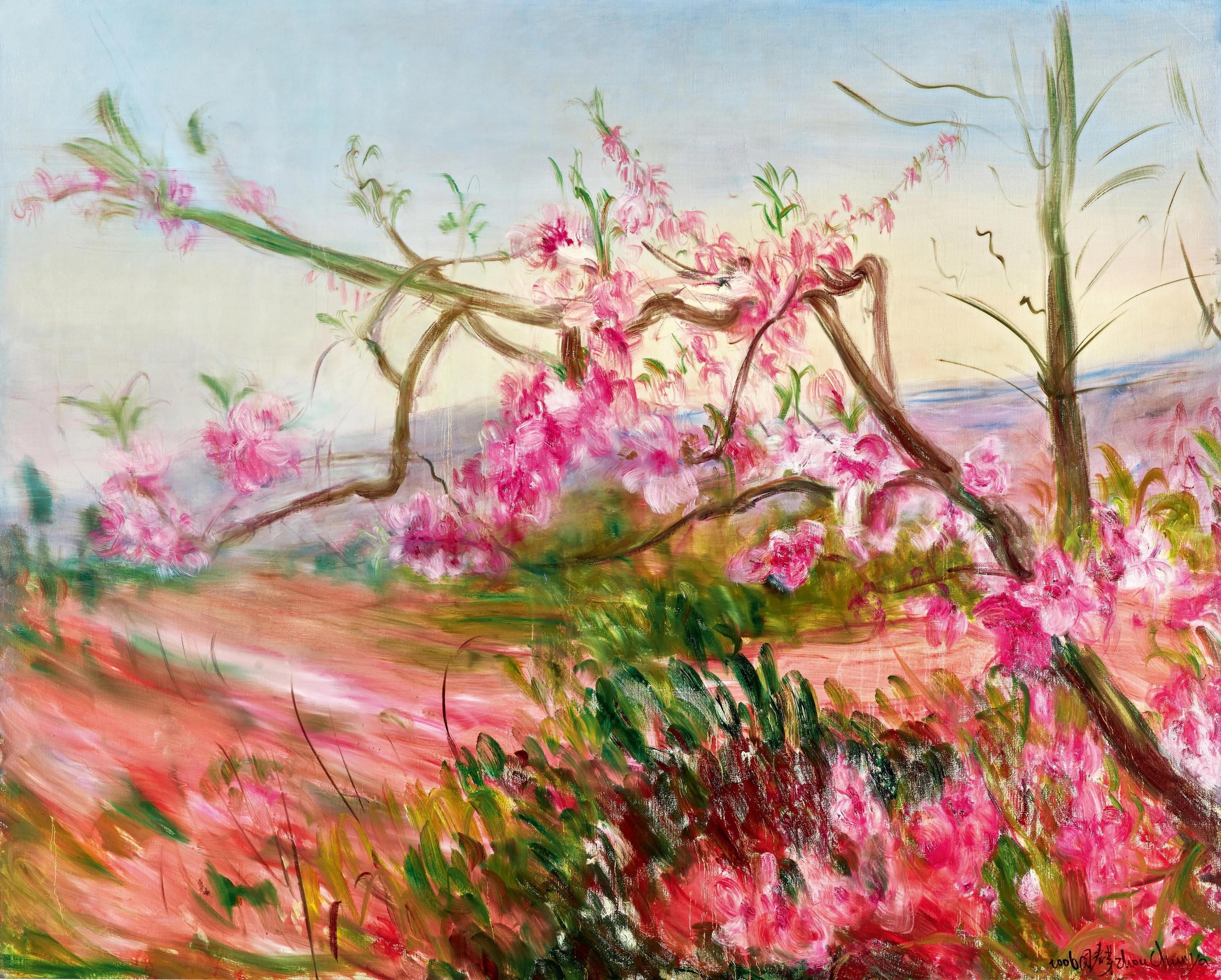 Zhou Chunya - Little Path To Dragon Spring Mountain (Painted In 2006)