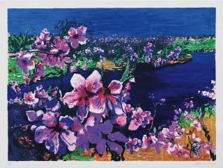 Zhou Chunya - Peach Blossom No.2 (Executed In 2014)