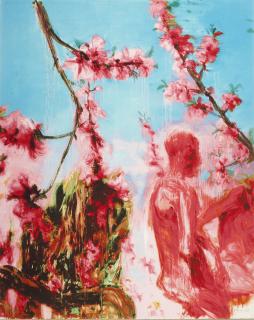 Zhou Chunya - Peach Blossom (Two Figures)