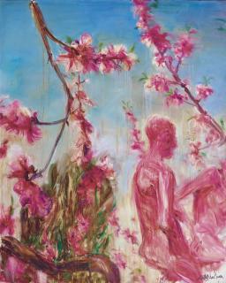 Zhou Chunya - Peach Blossoms Series 2006: Blue Sky