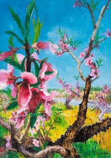 Zhou Chunya - Somewhere Peach Blossoms Bloom