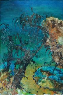 Zhou Chunya - Stone Series - The Tree Connected To Stone