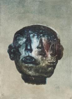 Zhou Chunya - Three Distorted Heads