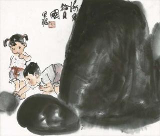 Zhou Sicong - Children At Seaside