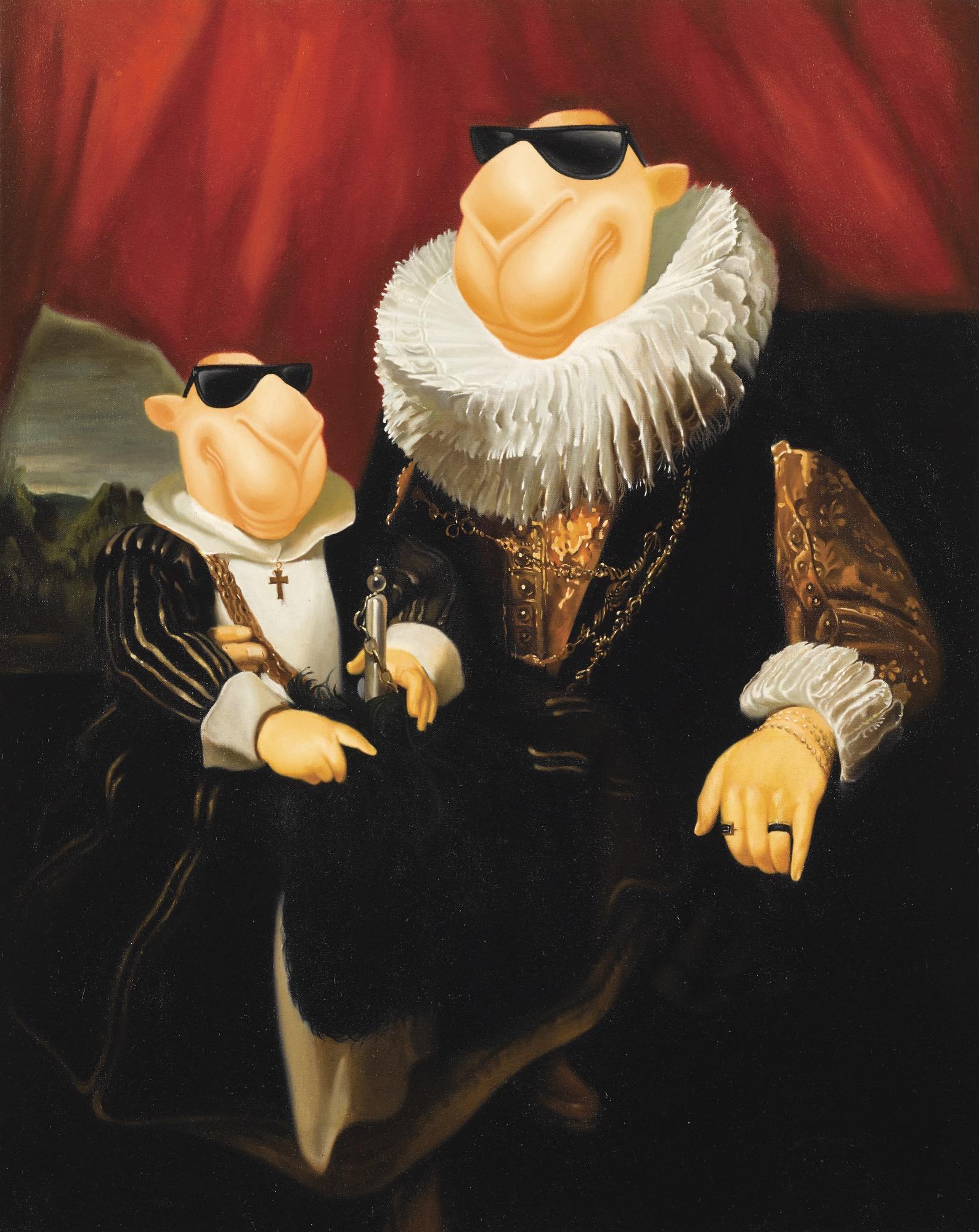 Zhou Tiehai - Young Woman With A Child