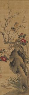 Zhou Zhimian - Camellia and Birds