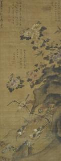Zhou Zhimian - Chrysanthemum And Birds