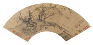 Zhou Zhimian - Willow Trees And Bird