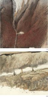 Zhu Daoping - Auspicious Autumn Mountain & Painting Of A River Bank (Two Works)