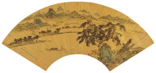 Zhu Lang - Pine Trees By River