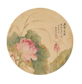 Zhu Meicun - Dragonfly and Lotus