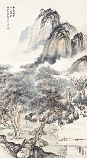 Zhu Meicun - Playing Qin Under The Pine