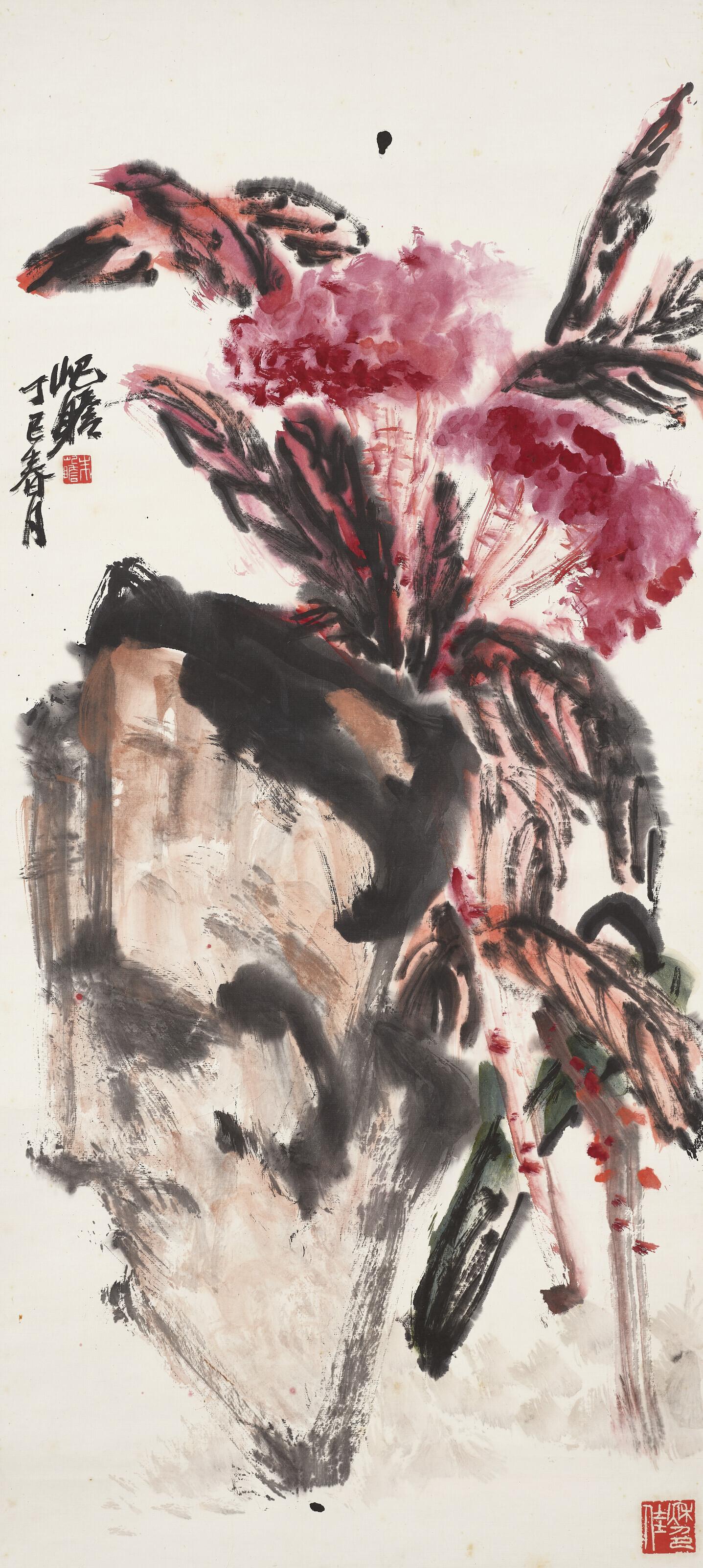 Zhu Qizhan - Cockscombs