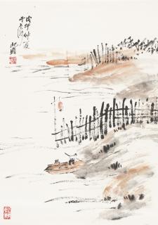 Zhu Qizhan - Fisherman 