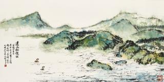 Zhu Qizhan - Mountains In The Distance In Autumn