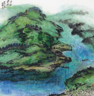 Zhu Qizhan - Old Temple in the Mountains
