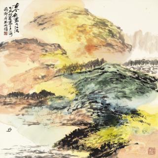 Zhu Qizhan - River By The Mountains