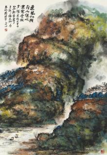 Zhu Qizhan - Sunset Scenery