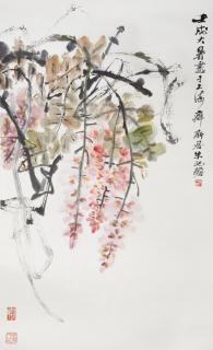 Zhu Qizhan - Wisteria, 1982
