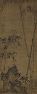 Zhu Sheng - Bamboo And Rock After Wu Zhen