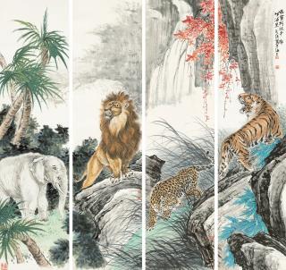 Zhu Wenhou - Tiger, Elephant, et al.