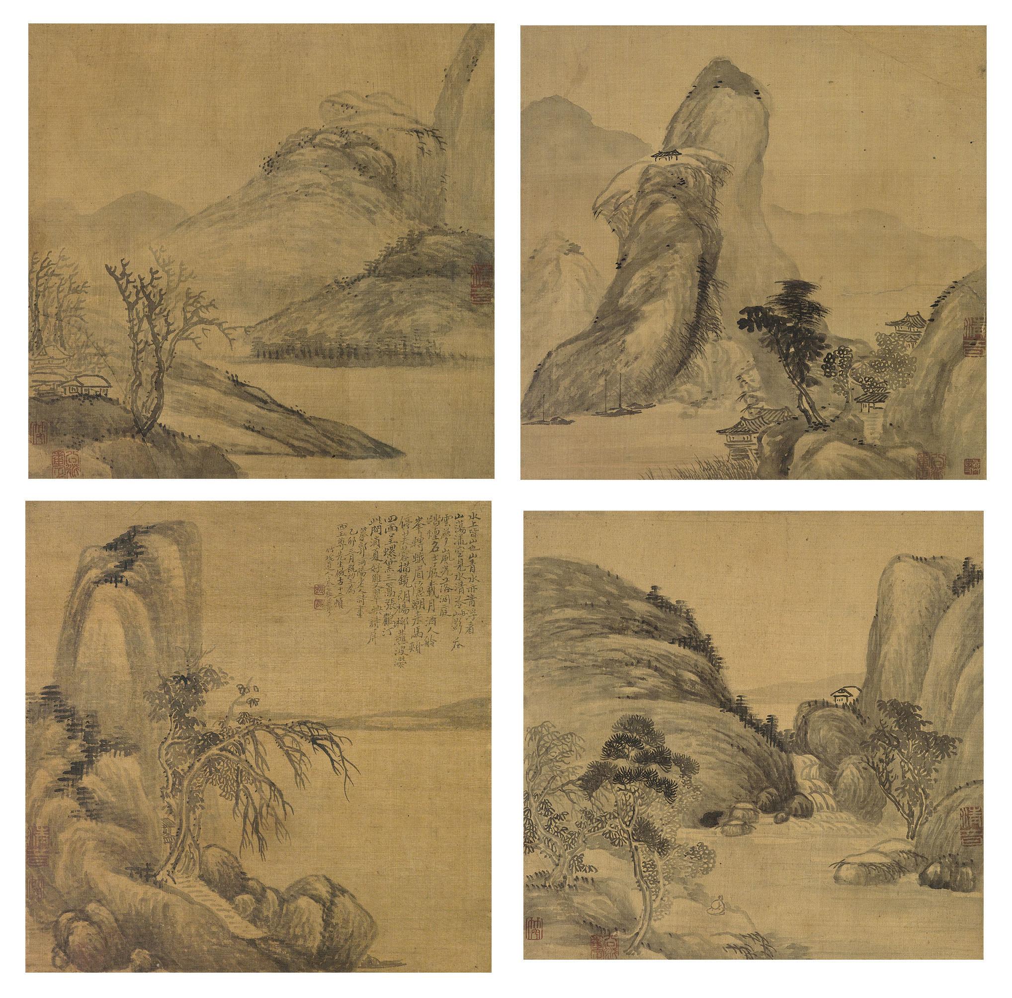 Zhu Yizun - Landscapes in Ancient Style