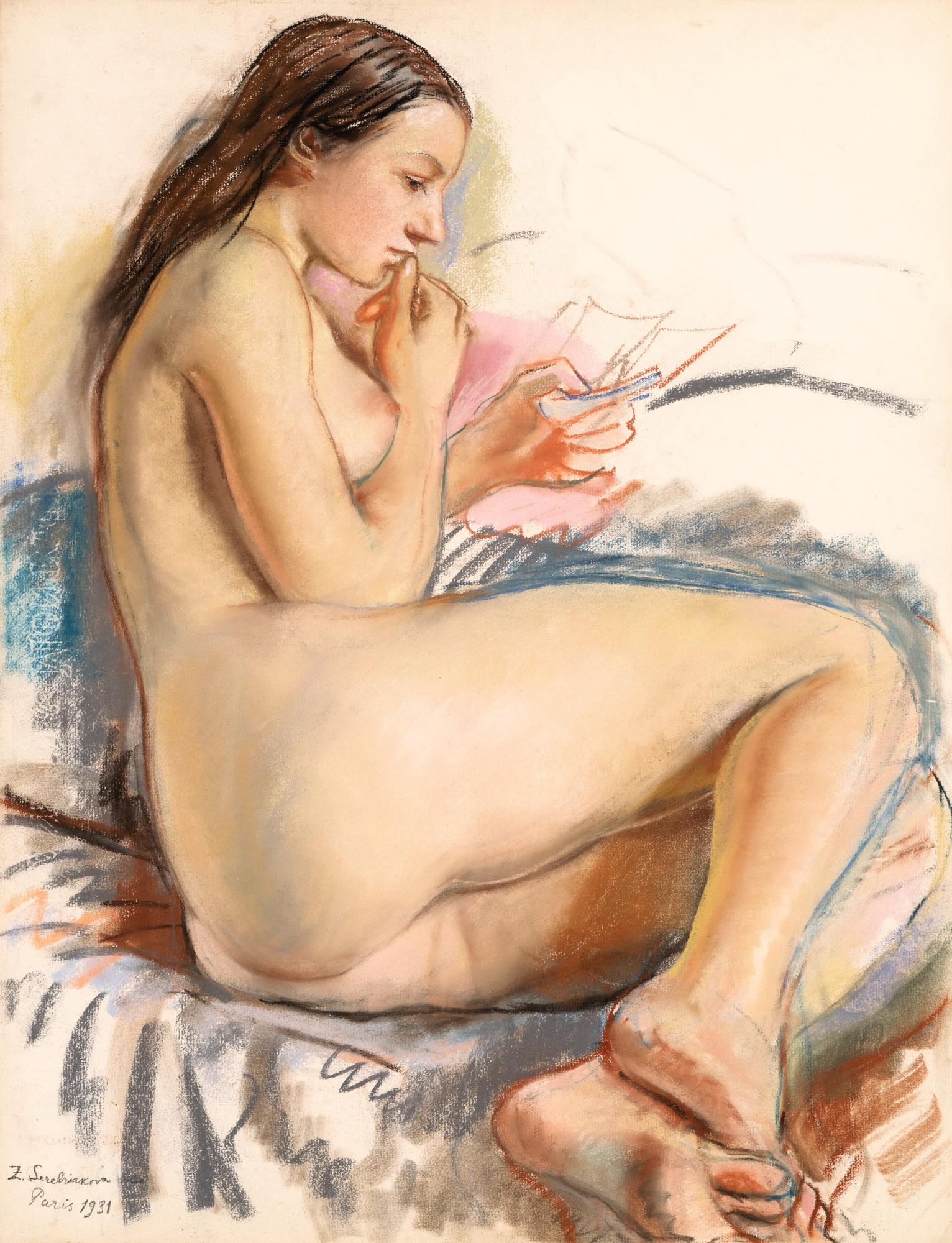 Zinaida Evgenievna Serebriakova - Nude Reading