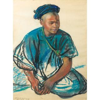Zinaida-Evgenievna Serebriakova - Portrait De Jeune Marocain