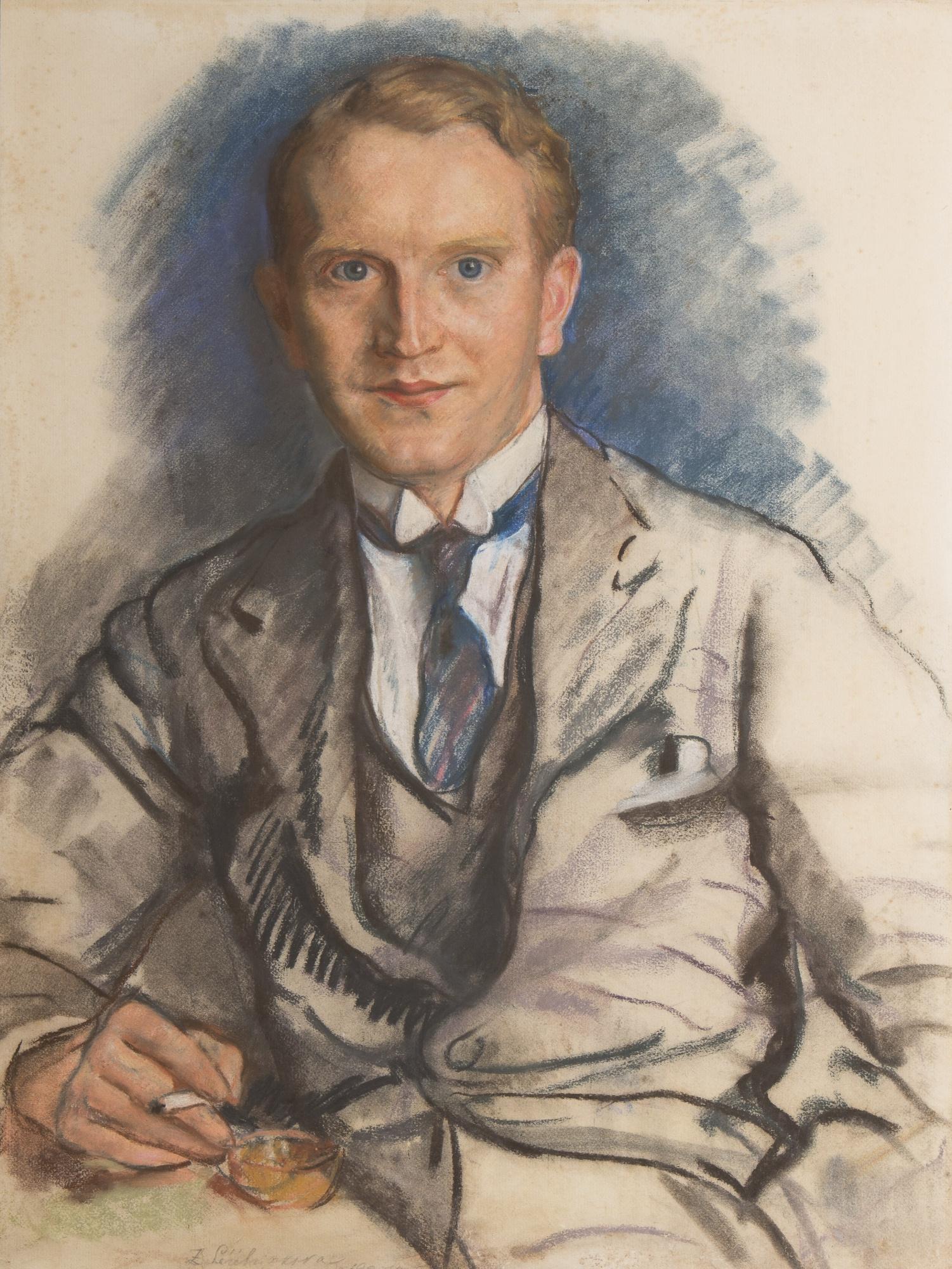 Zinaida Evgenievna Serebriakova - Portrait Of A Young Man