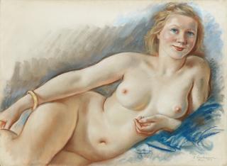 Zinaida Evgenievna Serebriakova - Reclining Nude