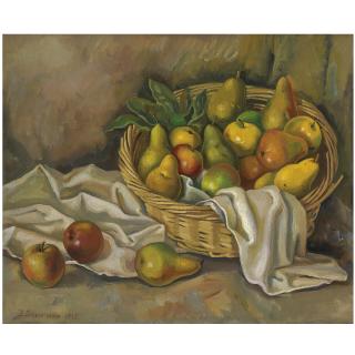Zinaida Evgenievna Serebriakova - Still Life With Pears And Apples