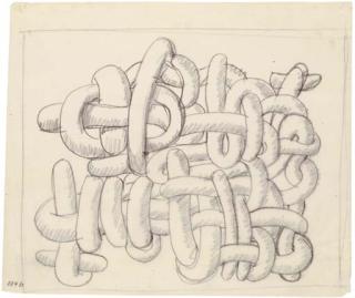 Zoltan Kemeny - Etude Pour Un Mur En Tuyaux de Métal, Um 1963